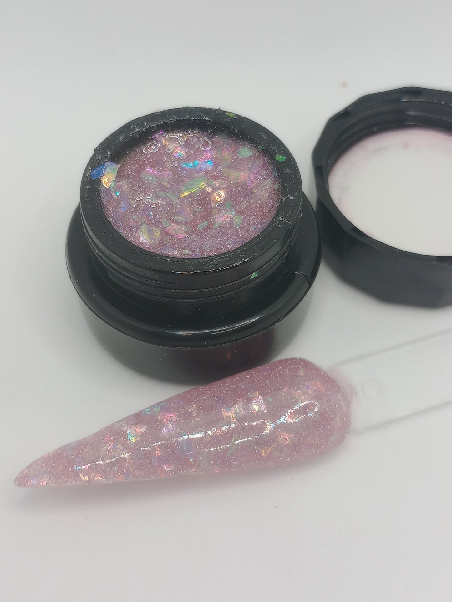 Gel Flakes Holo n*2 Rosa